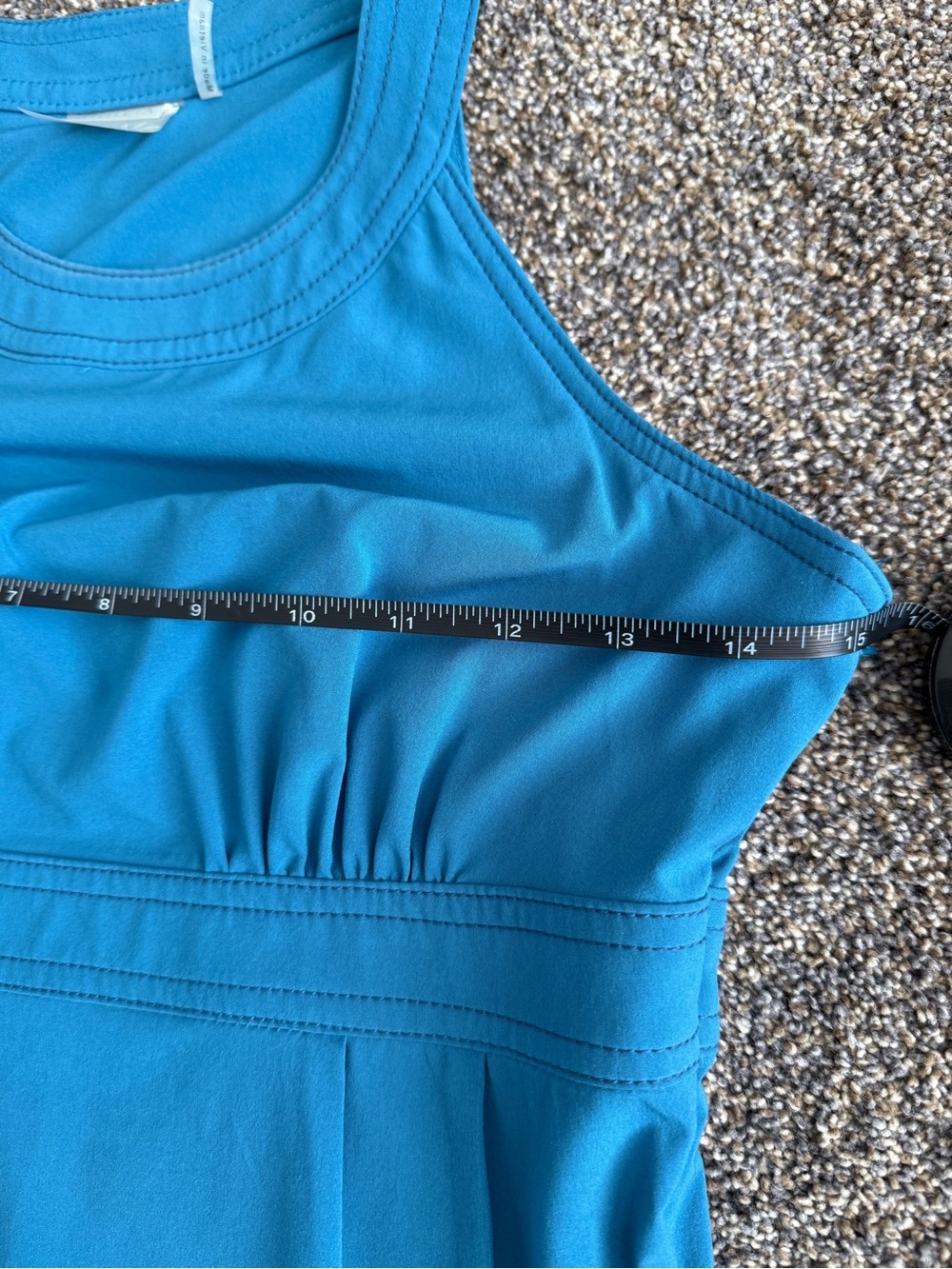 Athleta Teal Sleeveless Performance Dress Lightweight Everyday Dress - Picture 5 of 8